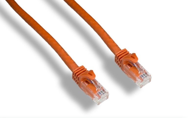 Orange Cat 6a UTP Patch Cable