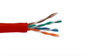 Cat. 5e UTP Solid Ethernet Bulk Cable 350MHz Red