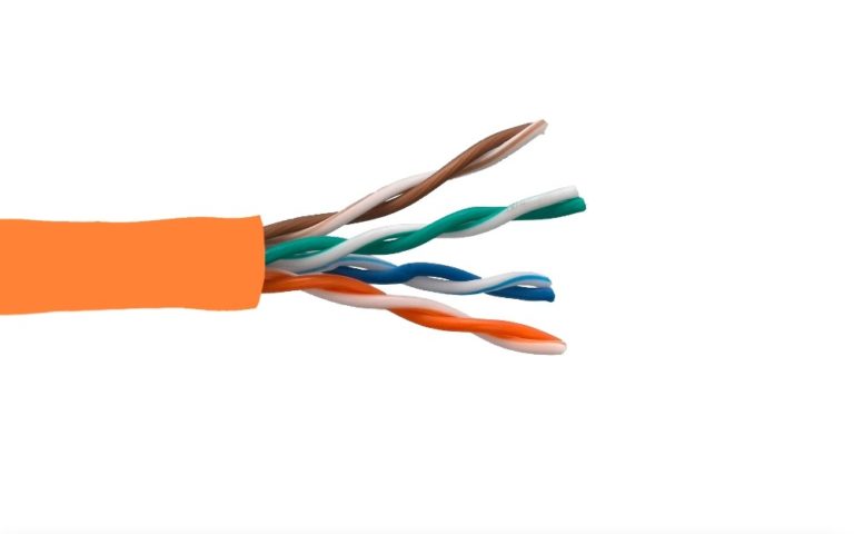 Cat. 5e UTP Solid Ethernet Bulk Cable 350MHz Orange
