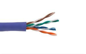 Cat. 5e UTP Solid Ethernet Bulk Cable 350MHz Purple
