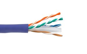 Purple Cat. 6 CMR UTP Solid Ethernet Bulk Cable