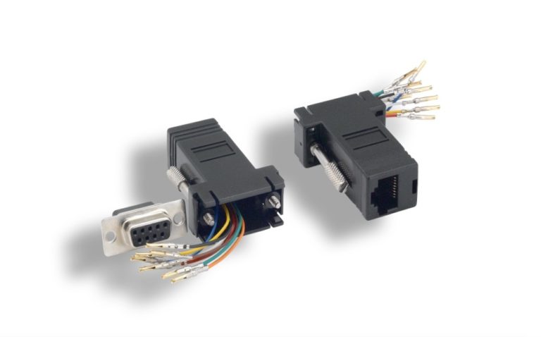 DB9 Female to RJ-45 Modular Adapter