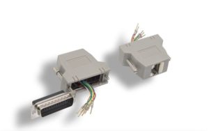 Shielded DB25 Male to RJ-45 Modular Adapter