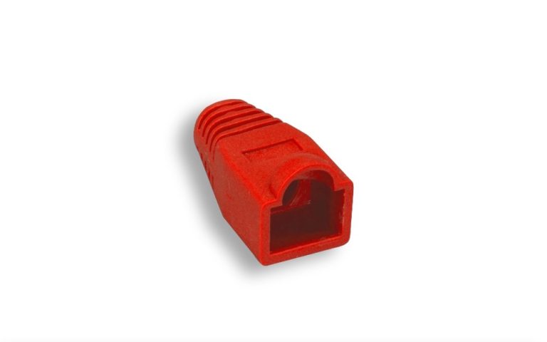 Red Cat. 6 RJ-45 Strain Relief Boot
