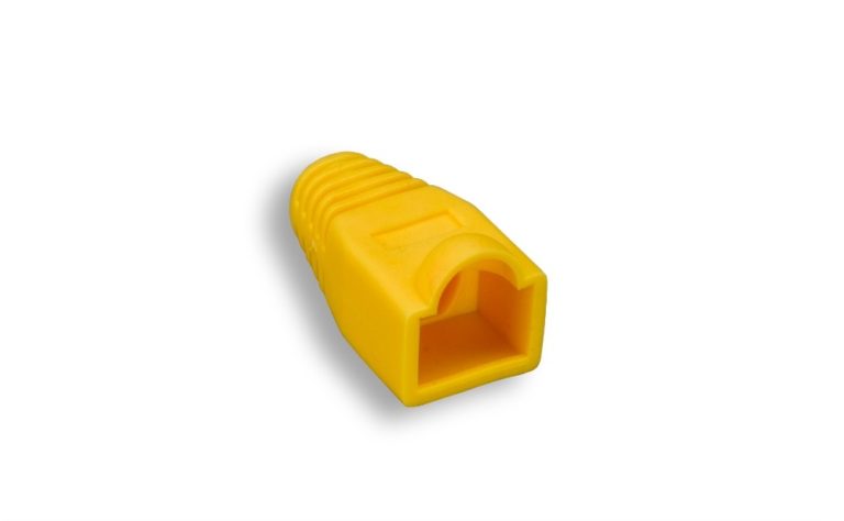 RJ45 Strain Relief Boot Yellow Color