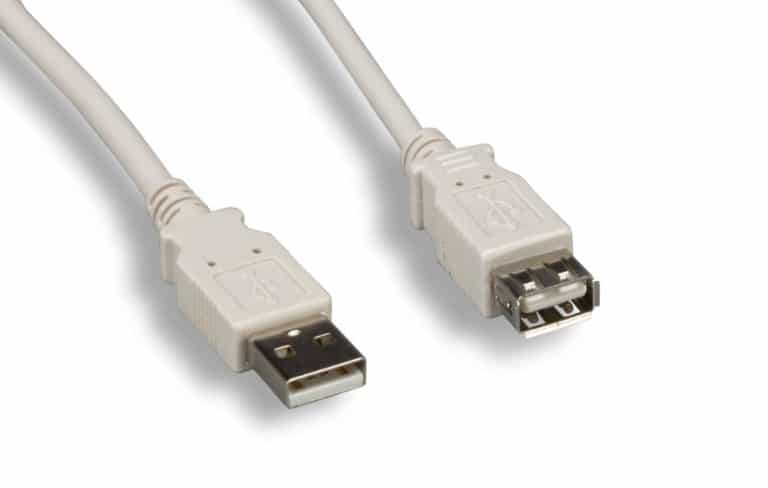 Beige USB 2.0 Type A / A Extension Cable