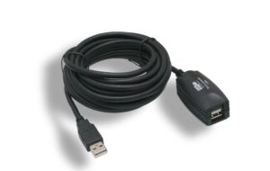 Black USB 2.0 Active Extension Cable