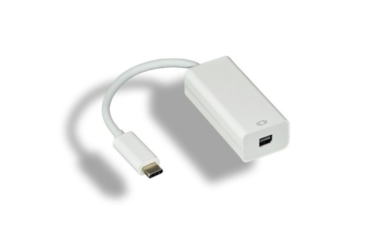 White USB 3.1 Type C To Mini DisplayPort Adapter