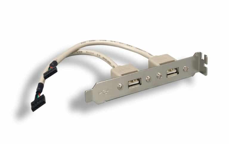 Beige USB 2.0 To PC Main Board Adapter