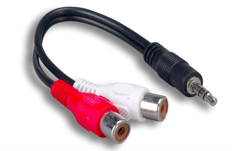 3.5mm Stereo To 2 RCA Audio Adapter Cable