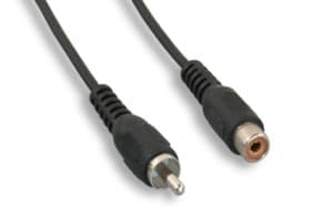 Standard RCA M To RCA F Composite Video Cable