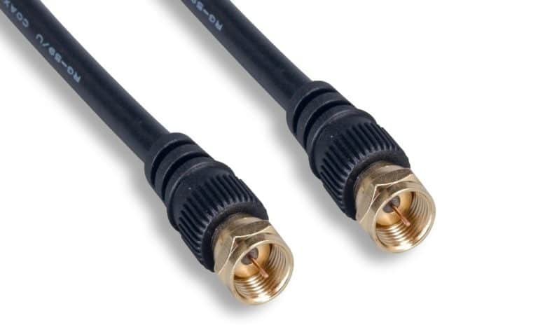 Screw On F-Type RG-59 Composite Audio / Video Cable