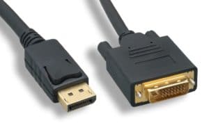 DisplayPort To DVI Cable With Latch