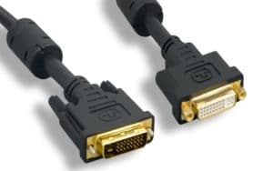 DVI-D M To DVI-D F Dual Link Digital Video Extension Cable