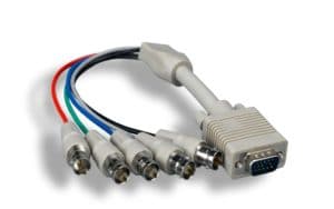 VGA HD15 M To 5 BNC F High-Resolution Monitor Cable