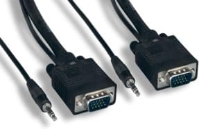 Super VGA Cable M / M With 3.5mm Stereo Audio