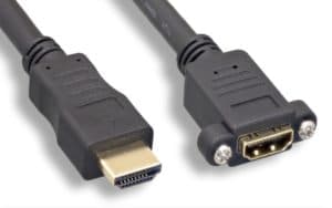 28 AWG. Panel Mount Type HDMI Extension Cable With Ethernet