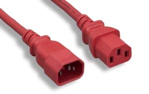 18 AWG Red Color Power Extension