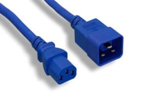 C20 To C13 Universal Jumper Power Cord Blue Color