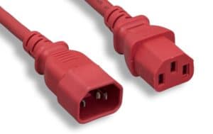 14 AWG Red Color Power Extension