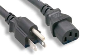 16 AWG Standard Power Cord NEMA 5-15P To C13
