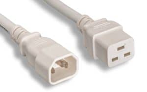 14 AWG White Color C14 / C19Power Cord