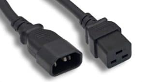 14 AWG., Black Color C14 / C19 Power Cord