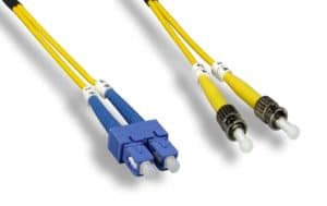 OS2 Duplex Single Mode SC / ST 9 /125 Fiber Optic Cable