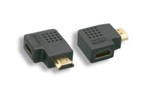 90° Vertical Flat HDMI Male / Female Port Saver