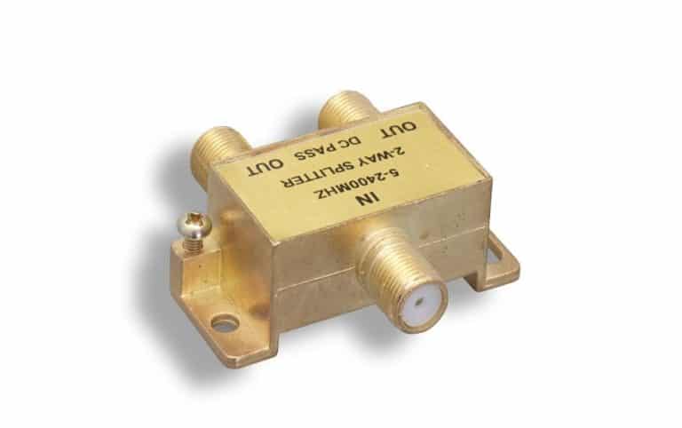 F-Type 2-Way Coaxial Cable Splitter